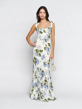 Reformation Jansen Dress in Riviera Print